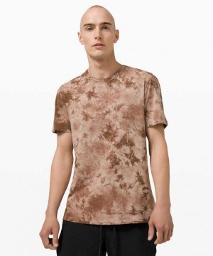 Lululemon 5 Year Basic T-Shirt Earth Dye Erkek Üstler Earth Dye Clay | KPTZVA-561