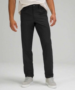 Lululemon ABC Classic-Fit Pant 28" Warpstreme Online Only Erkek Pantolon Siyah | IFDANM-183