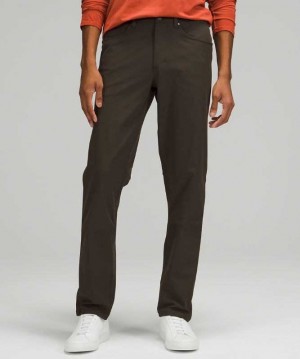 Lululemon ABC Classic-Fit Pant 28" Warpstreme Online Only Erkek Pantolon Koyu Zeytin Yeşili | JBWEFA-527