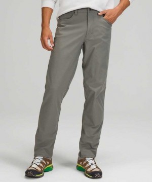 Lululemon ABC Classic-Fit Pant 28" Warpstreme Online Only Erkek Pantolon Gri | GIAMQE-726