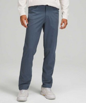 Lululemon ABC Classic-Fit Pant 37" Warpstreme Erkek Pantolon Mavi | YNAWEX-539