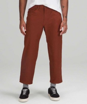 Lululemon ABC Crop Pant Relaxed Erkek Pantolon Kahverengi | WNTUJA-475