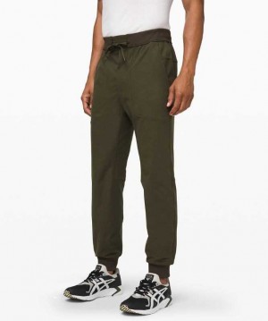 Lululemon ABC Jogger Tall Warpstreme Online Only Erkek Pantolon Koyu Zeytin Yeşili | VHSABN-678