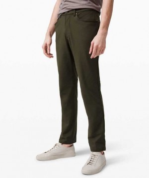 Lululemon ABC Pant Classic 32"L Erkek Pantolon Koyu Zeytin Yeşili | CWKOTL-825