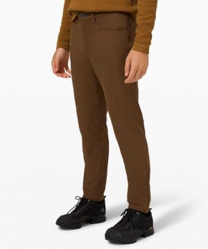 Lululemon ABC Pant Slim 28" Warpstreme Erkek Pantolon Koyu | AXOLUG-869