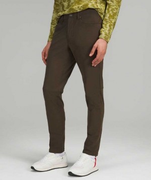 Lululemon ABC Pant Slim 28" Warpstreme Erkek Pantolon Koyu Zeytin Yeşili | LUECPY-746