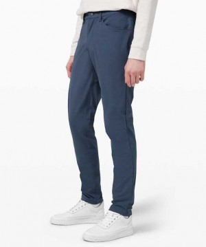 Lululemon ABC Pant Slim 28" Warpstreme Erkek Pantolon Mavi | BXTDRN-840