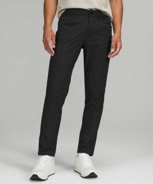 Lululemon ABC Pant Slim 28" Warpstreme Erkek Pantolon Siyah | UQIMFV-420