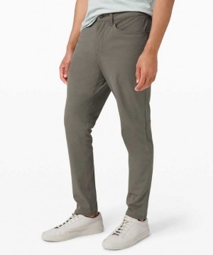 Lululemon ABC Pant Slim 28" Warpstreme Erkek Pantolon Gri | GWHMXP-950