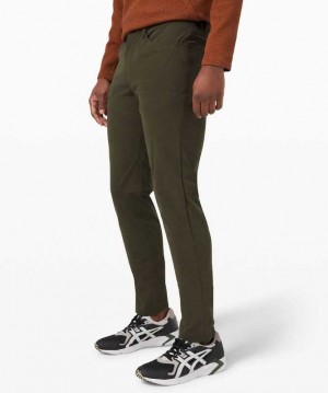 Lululemon ABC Pant Slim 32" Warpstreme Erkek Pantolon Koyu Zeytin Yeşili | ATOQFY-652