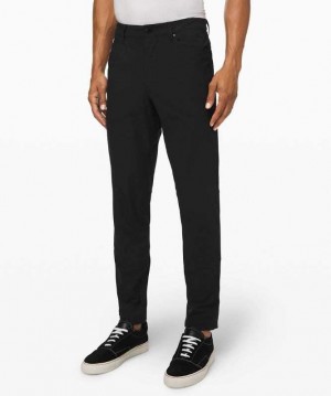 Lululemon ABC Pant Slim 32" Warpstreme Erkek Pantolon Siyah | PMYNAC-694