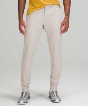 Lululemon ABC Pant Slim 32" Warpstreme Erkek Pantolon Raw Linen | XAWNMI-360