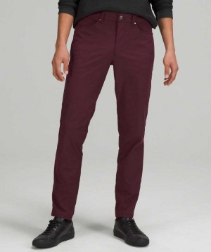 Lululemon ABC Pant Slim 34"L Erkek Pantolon Cassis | SBVRZN-094