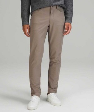 Lululemon ABC Pant Slim 34"L Erkek Pantolon Carbon Dust | XJQNFG-069
