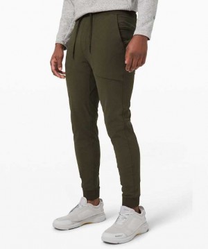 Lululemon ABC Skinny-Fit Jogger Warpstreme Online Only Erkek Pantolon Koyu Zeytin Yeşili | QHMJXF-158