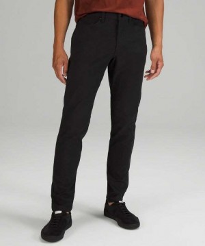 Lululemon ABC Slim-Fit Pant 34" Utilitech Erkek Pantolon Siyah | CTMUYG-936