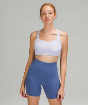 Lululemon Adapt and Align Light Support, C–E Cups Kadın Spor Sütyeni Mavi | FMSKGJ-835