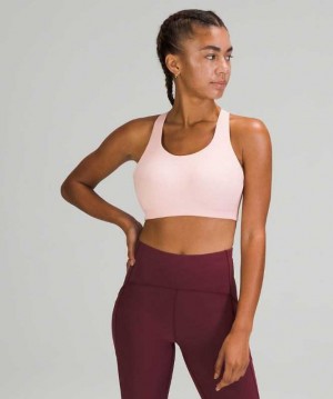 Lululemon AirSupport High Support, C–DDD Cups Kadın Spor Sütyeni Pembe Beyaz | BFMETJ-849