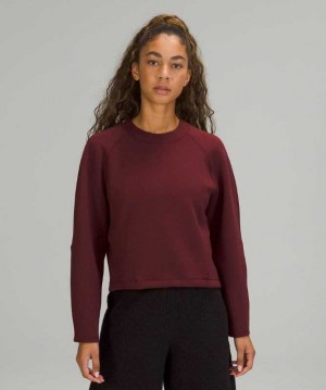 Lululemon AirWrap Modal Crew Online Only Kadın Tişörtü Kırmızı | HYXSTA-168