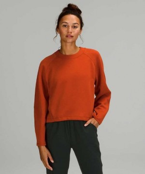 Lululemon AirWrap Modal Crew Online Only Kadın Tişörtü Aztec Brick | KNJXBD-329