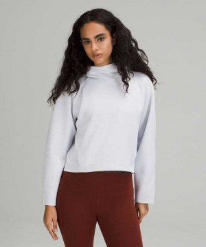 Lululemon AirWrap Pullover Modal Kadın Kapşonlu Beyaz | NKHSBQ-308