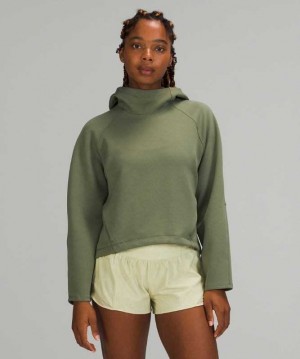 Lululemon AirWrap Pullover Modal Kadın Kapşonlu Yeşil | CDANWT-614