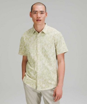 Lululemon Airing Easy Sleeve Button Up Shirt Ventlight Mesh Erkek Üstler Beyaz | PAWLVO-049