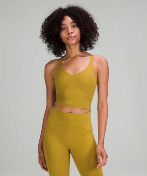Lululemon Align™ Cropped Kadın Üstler Altın | ADBHSF-081
