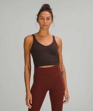 Lululemon Align™ Cropped Kadın Üstler French Press | UXIEDF-948
