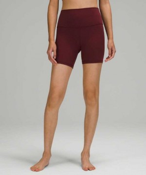Lululemon Align HR 6" Kadın Şort Kırmızı | BKERJY-690
