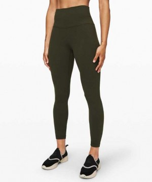 Lululemon Align HR Pant 25" Kadın Tayt Koyu Zeytin Yeşili | QVAYKS-758