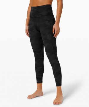 Lululemon Align™ High-Rise 25" Pockets Kadın Tayt Camo Koyu | TZDWYX-576