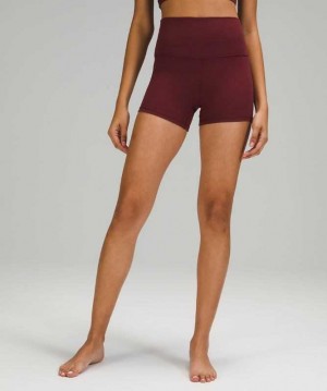 Lululemon Align™ High-Rise 4" Kadın Şort Kırmızı | YNIPQJ-364