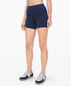 Lululemon Align™ High-Rise 4" Kadın Şort Lacivert | JOCZHB-986