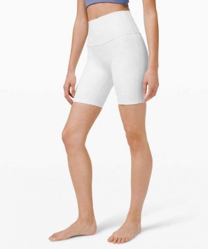 Lululemon Align™ High-Rise 8" Kadın Şort Beyaz | UZPQNF-461
