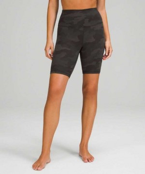 Lululemon Align™ High-Rise 8" Kadın Şort Camo Koyu Zeytin Yeşili | PGTCBU-847