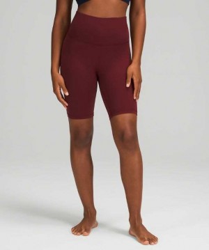 Lululemon Align™ High-Rise 8" Kadın Şort Kırmızı | BZIOWQ-846