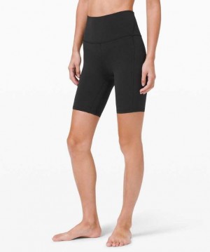 Lululemon Align™ High-Rise 8" Pockets Kadın Şort Siyah | CDTIJY-201