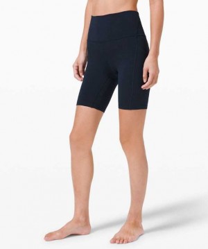 Lululemon Align™ High-Rise 8" Pockets Kadın Şort Lacivert | ZUCXKT-295