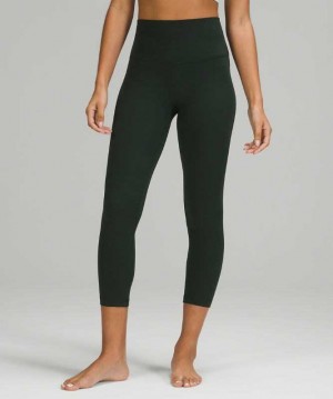 Lululemon Align™ High-Rise Crop 23" Kadın Tayt Yeşil | QHMAIB-684