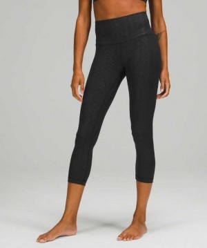 Lululemon Align™ High-Rise Crop 23" Kadın Tayt Siyah | DHILBN-974