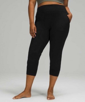 Lululemon Align High-Rise Jogger Crop Kadın Pantolon Siyah | BKWYMO-745