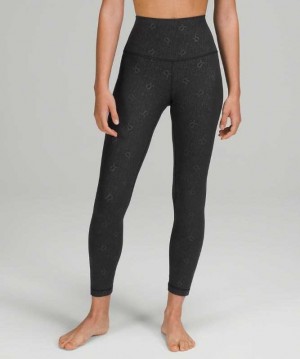 Lululemon Align™ High-Rise Pant 25" Kadın Tayt Siyah Siyah | BUGSNR-315