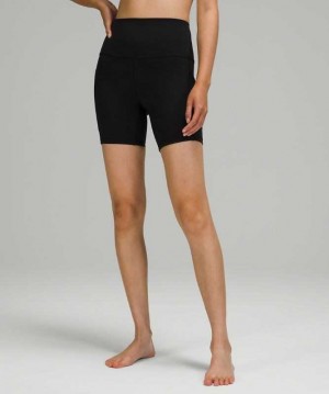 Lululemon Align™ High-Rise with Pockets 6" Kadın Şort Siyah | AFQZJP-561