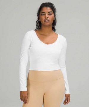 Lululemon Align™ Long Sleeve Shirt Kadın Üstler Beyaz | SXBIWN-498