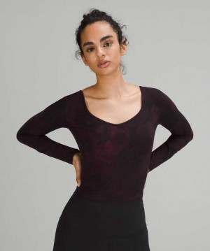 Lululemon Align™ Long Sleeve Shirt Kadın Üstler Siyah | XYCFHK-483