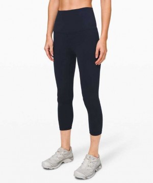 Lululemon Align™ Super High-Rise Crop 21" Kadın Tayt Lacivert | ZSRJHX-513
