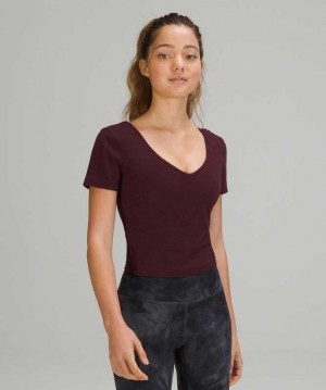 Lululemon Align™ T-Shirt Kadın Üstler Cassis | ZUKQNM-754