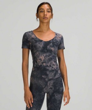 Lululemon Align™ T-Shirt Kadın Üstler Lacivert | AMCFDL-406