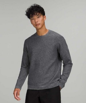Lululemon AllAround Crewneck Sweater Erkek Tişörtü Gümüş | EZIOVM-146